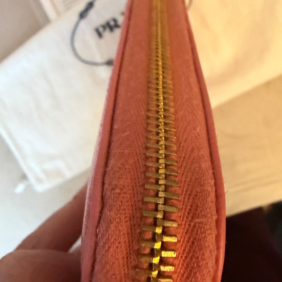 Prada Saffiano Leather Wallet in Candy Pink - Picture 7 of 9